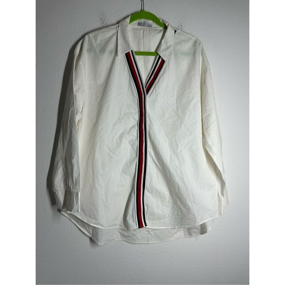 Rare Women’s Zara Button Down Shirt Cotton Blend Size XL